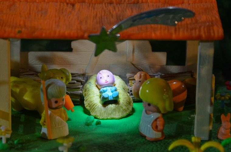 Belén temático e infantil de Pinypon en la iglesia de Espinoso de Compludo Ponferrada