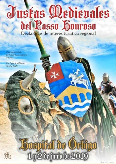 Cartel oficial del Paso Honroso en las Justas Medievales de Hospital de Órbigo 2019