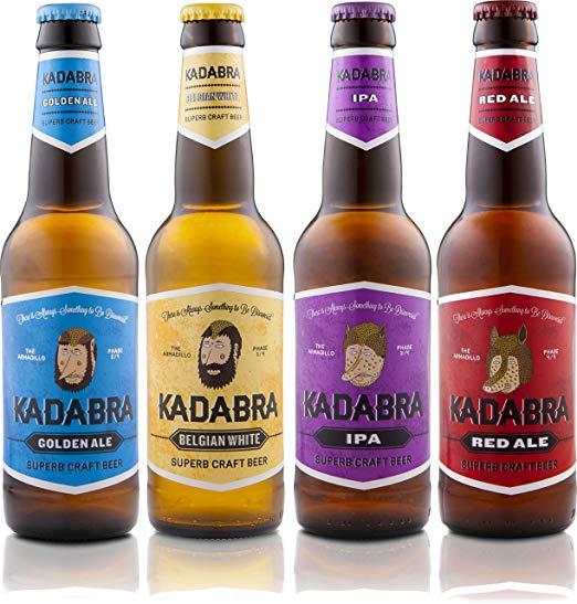 Botella y marca de cerveza artesanal leonesa Kadabra en León.