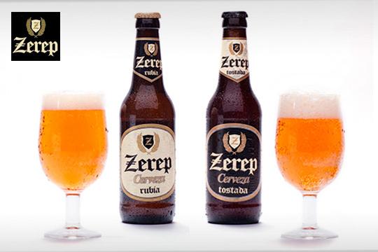 Variedades de cerveza artesanal Zerep elaborada en León con agua mineral.