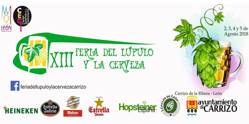Feria del Lúpulo y la Cerveza en Carrizo de la Ribera dentro del calendario de ferias en León 2019