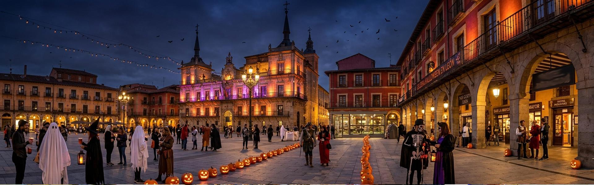 Guía completa de turismo y ocio para celebrar Halloween en León con festival Hallowindie, fiesta universitaria, cenas con misterio, magosto y gastronomía típica de otoño