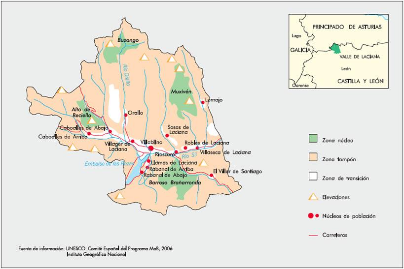 Cumbres y relieve montañoso en la Reserva de la Biosfera del Valle de Laciana