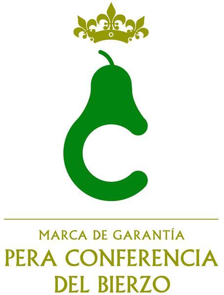 Pera conferencia del Bierzo con sello de calidad Marca de Garantía, fruta dulce de otoño producida en León.