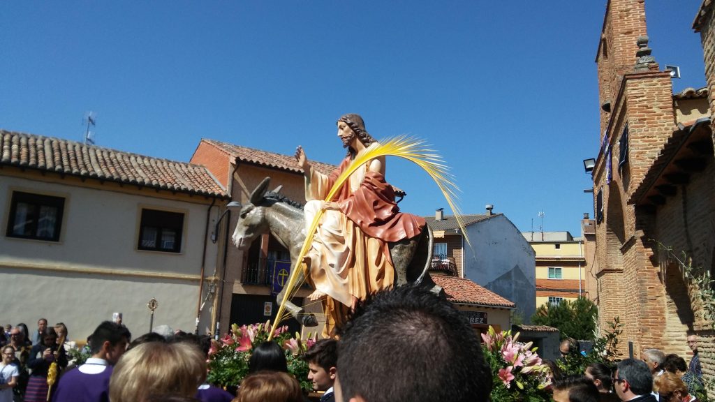 Procesión de las Palmas en la Semana Santa de Sahagún, León